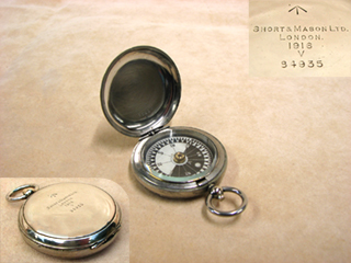 WW1 Short & Mason MK V Military Officers compass dated 1916